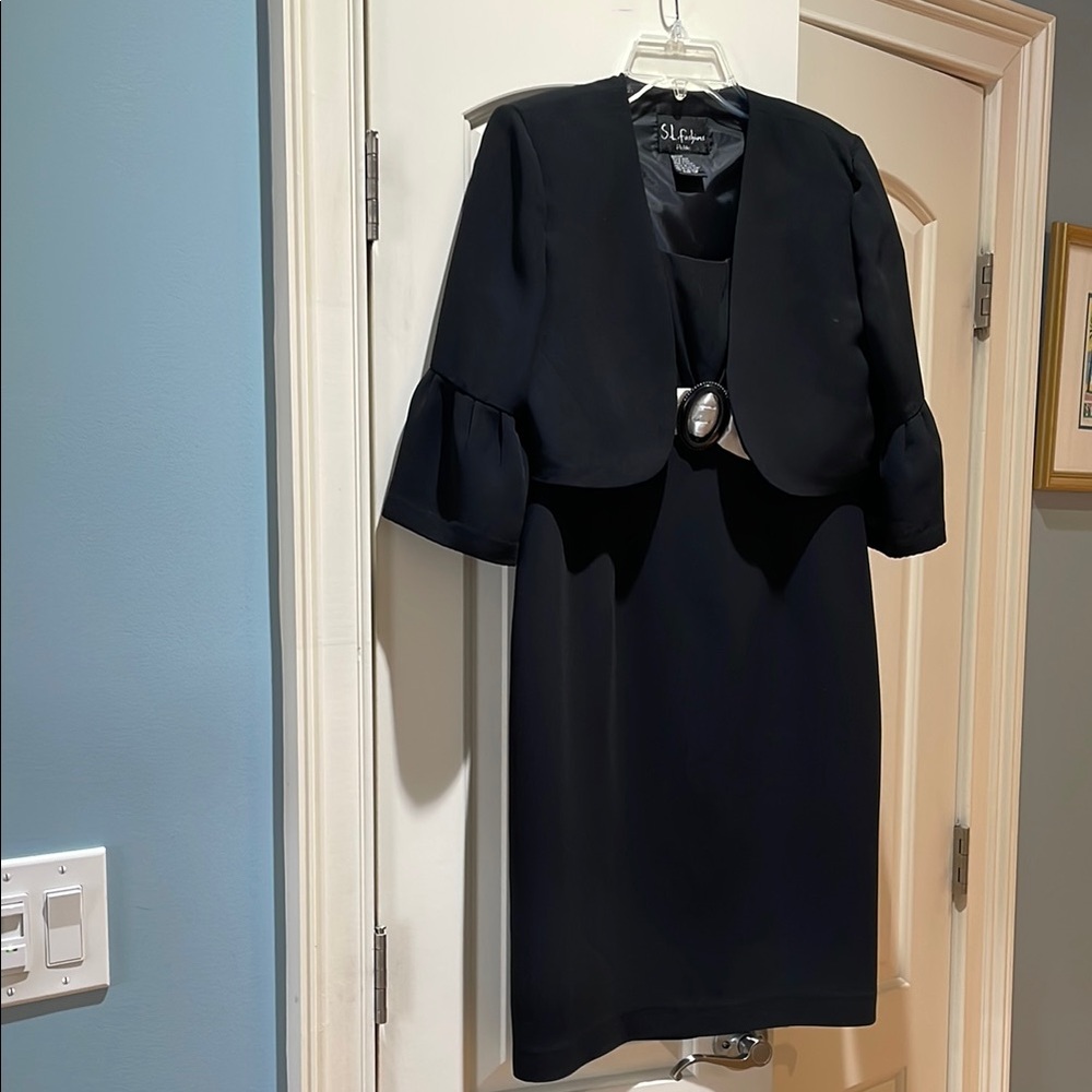 Elegant Black Dress with Jacket